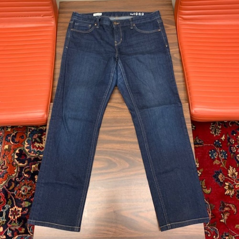 Gap 1969 Real Straight blue jeans Sz. 14 or 32